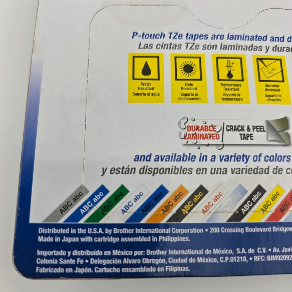 Brother P-Touch TZe-231‎ Laminated Label Tape Black on White OEM